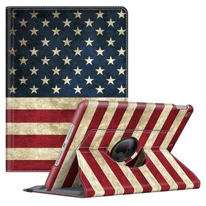 Fintie Rotating Case for iPad 9th Generation Rustic American - 10.2